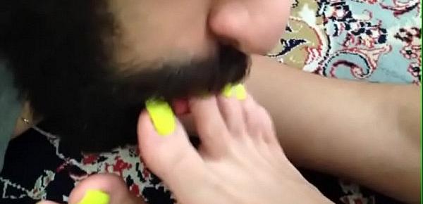  Rojhin Rasuli an Iranian mistress she is the most beautiful mistress all over the world with a slave kissing her feet and licking her soles and sucking her amazing toes